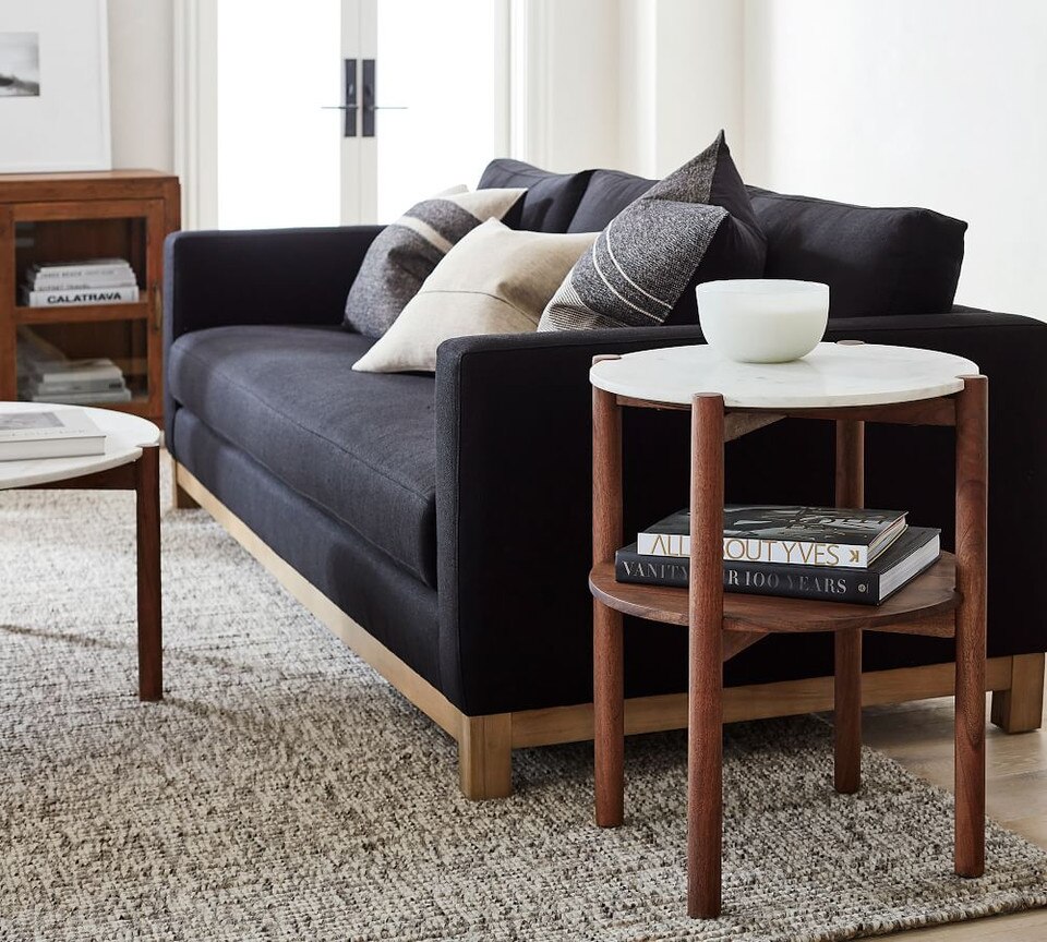 Bloomquist Round Marble Side Table Pottery Barn Australia